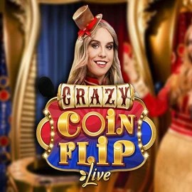 Official Live Casino logo: Crazy Coin Flip by Evolution at Golden Panda Casino