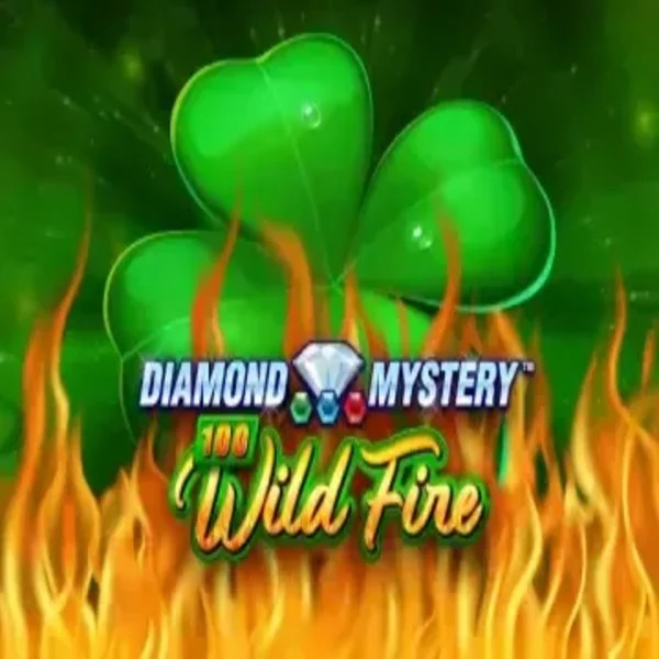 Diamond Mystery 100 Wild Fire by Greentube, showcased at goldenpandascasino.nl – game logo