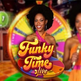 Official Live Casino logo: Funky Time by Evolution at Golden Panda Casino