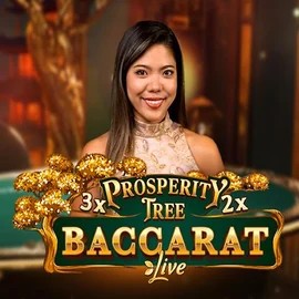 Prosperity Tree Baccarat by Evolution, showcased at goldenpandascasino.nl – game logo